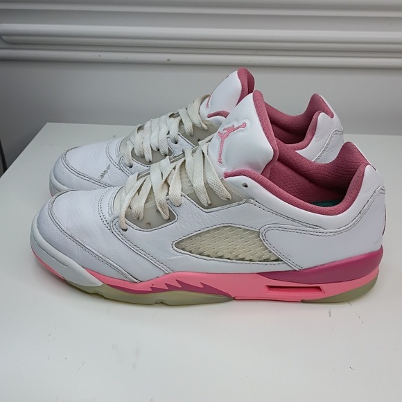 Jordan 5 Retro Low Crafted For Her Desert Pink White Sneaker DX4390-116 Kid 6.5Y - Picture 3 of 10